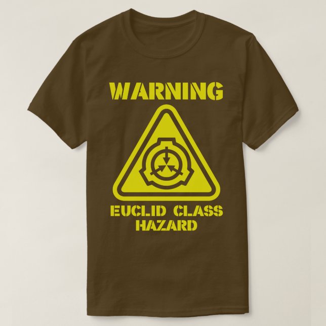 SCP Varning Euclid Class  T Shirt (Design framsida)