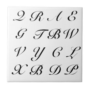Scrabblebrev Kakelplatta