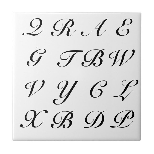 Scrabblebrev Kakelplatta (Framsidan)