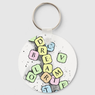 Scrabblebrev Nyckelring