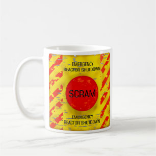 SCRAM-kontroll, avstängning av Akutet från kärnrea Kaffemugg