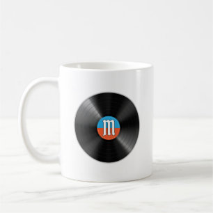 Scramble Golf Pappa Retro Vinyl Monogram Namn Kaffemugg