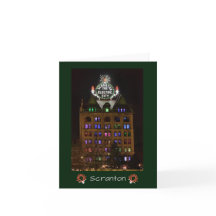 Scranton Holiday Lights Electric City Faltkort