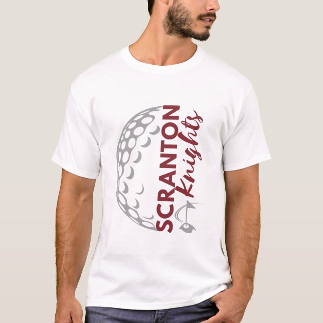 Scranton Knights Golf - Herrtröja T Shirt (Framsida)