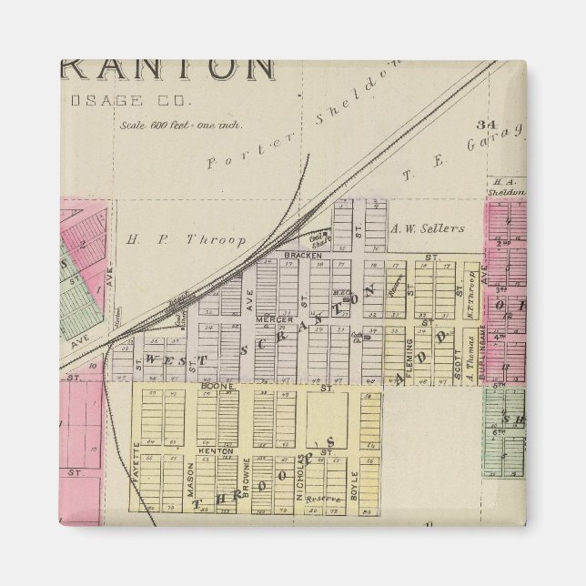 Scranton, Osage County, Kansas Magnet (Framsidan)
