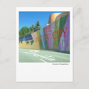 Scranton PA- Electric City Mural Vykort