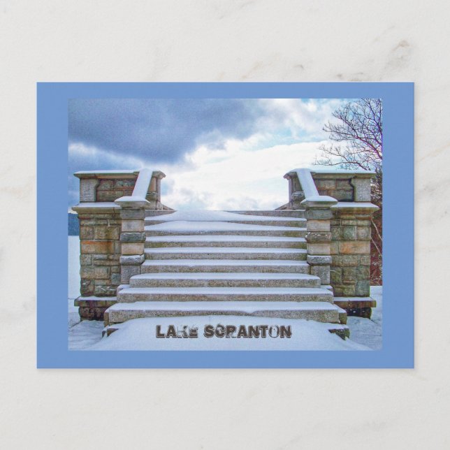 Scranton PA-Lake Scranton vykort-Utsikt Vykort (Framsida)