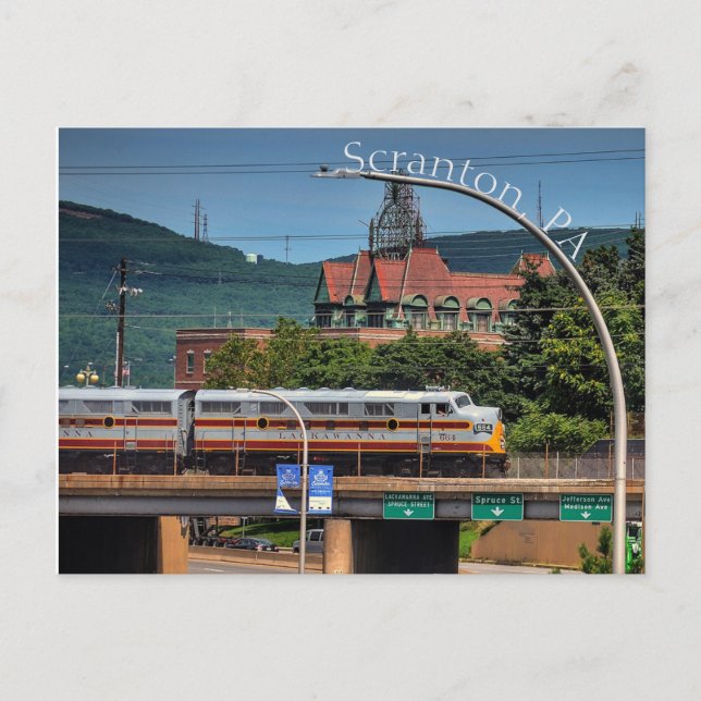 Scranton PA Postcard-Gateway till City Vykort (Framsida)