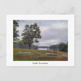 Scranton, PA Sjö Scranton Post Card-Mountain Mist Vykort