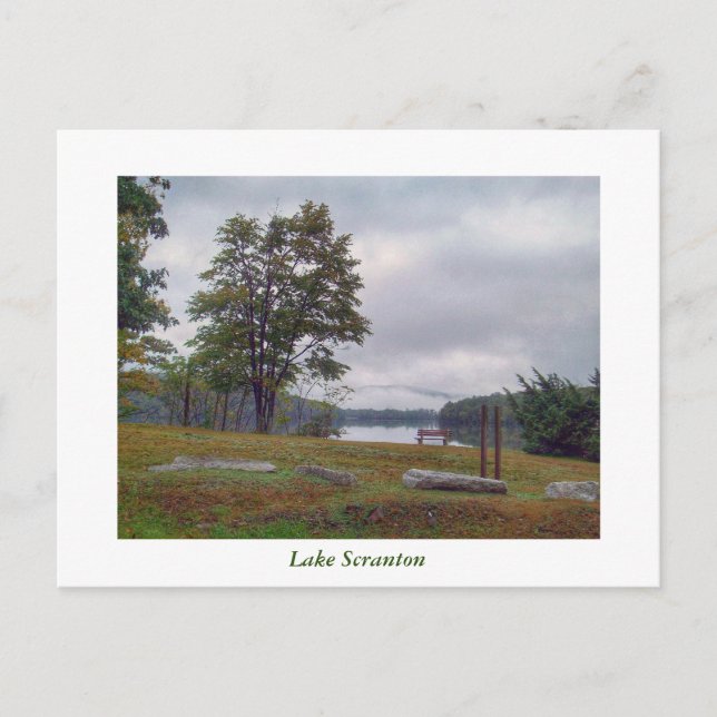 Scranton, PA Sjö Scranton Post Card-Mountain Mist Vykort (Framsida)