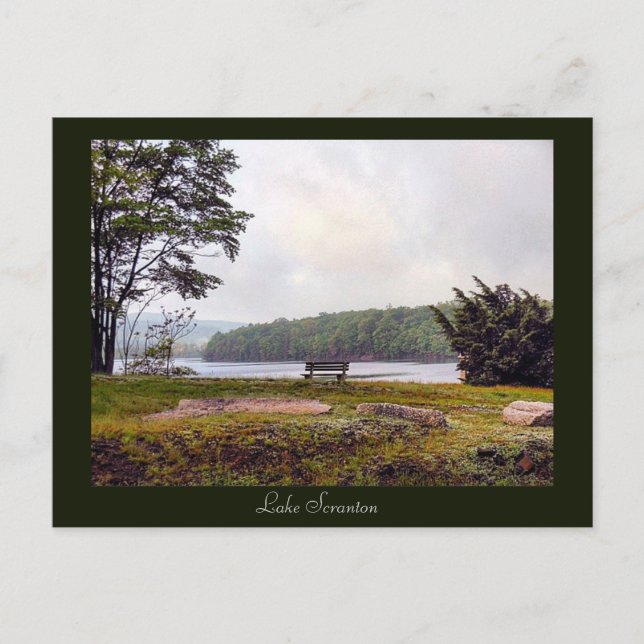 Scranton PA-Sjö Scranton-postkort Vykort (Framsida)