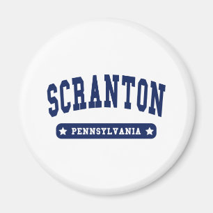 Scranton Pennsylvania College Stil T-skjortor Magnet