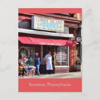 Scranton Pennsylvania Coney Island Lunch Vykort