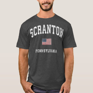 Scranton Pennsylvania PA Vintage American Flagga T Shirt