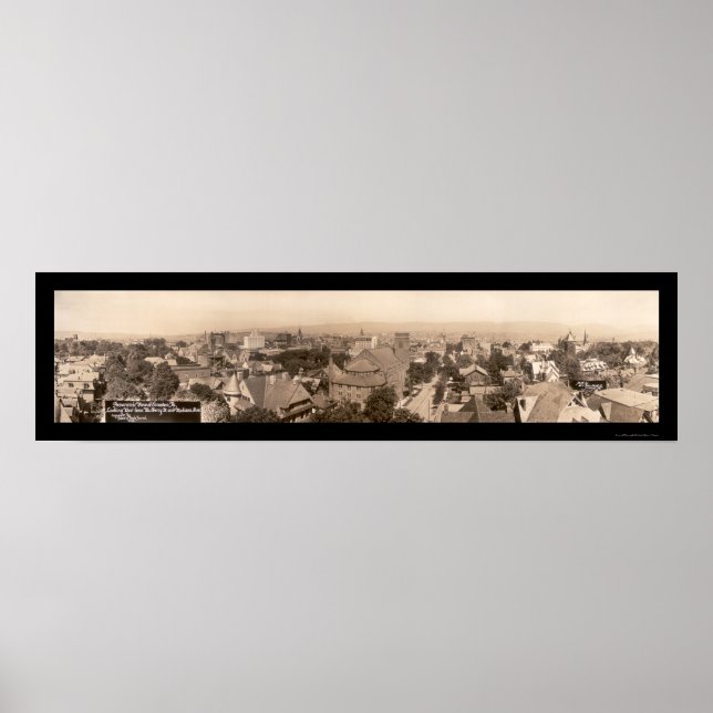 Scranton Pennsylvania Photo 1916 Poster (Framsidan)