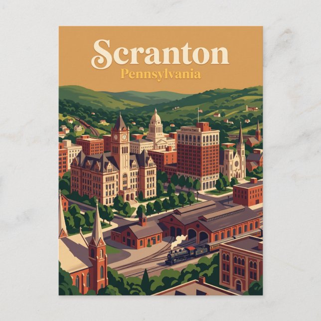 Scranton, Pennsylvania Vykort (Framsida)