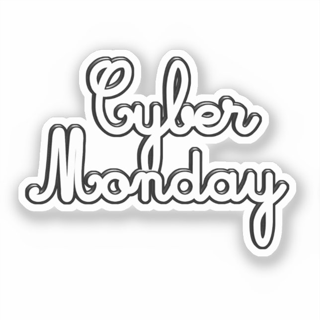 Scrap Book CYBER MONDAY Klistermärken (Framsida)