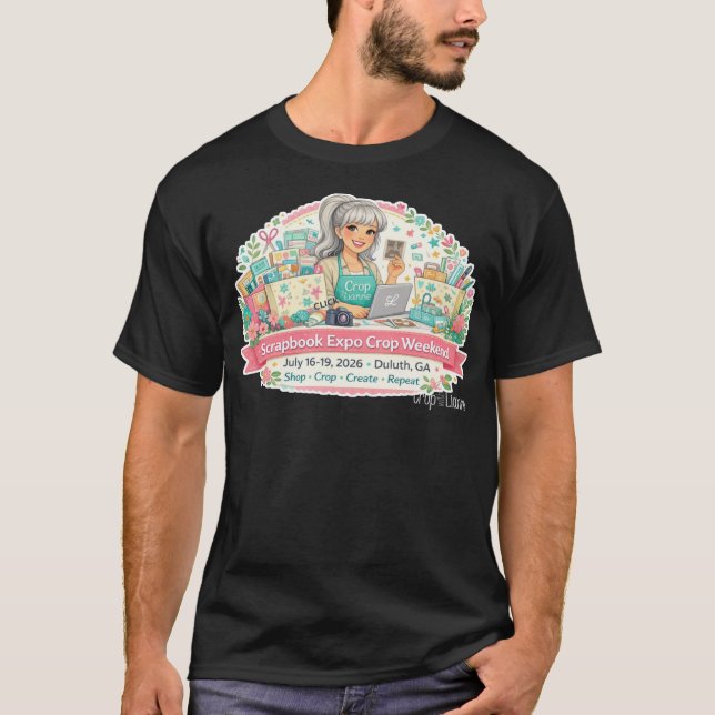 Scrapbook Expo Basic T-shirt 2026 Unisex Svart (Framsida)