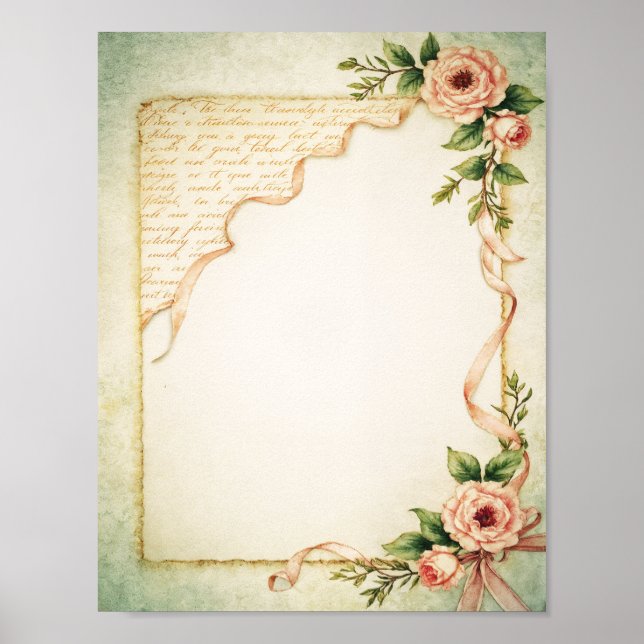 Scrapbook & Junk Journal Paper Digital Download Poster (Framsidan)