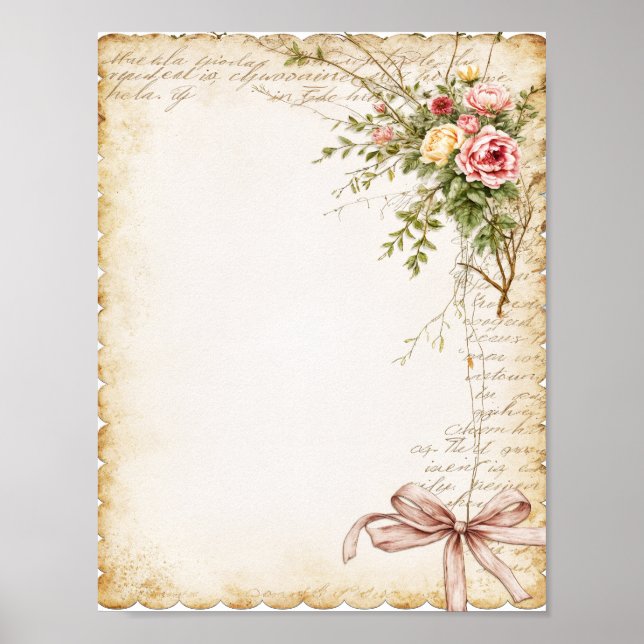 Scrapbook & Junk Journal Paper Digital Download Poster (Framsidan)