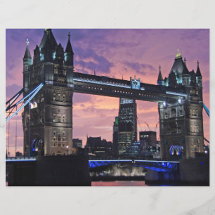 Scrapbook Papper för Scenia London Torn Bridge