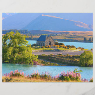 Scrapbook Papper Sjö Tekapo