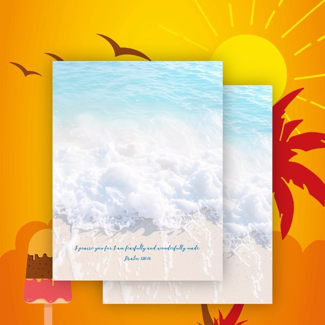 Scrapbook Sea Foam Blue Ocean Custom Paper (Skapare uppladdad)