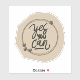 Scrapbook Style Motivation Quote Stickers Klistermärken