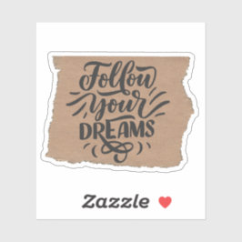 Scrapbook Style Motivation Quote Stickers Klistermärken