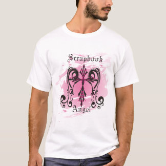 Scrapbookängel - kvinna utslagsplats tee shirt