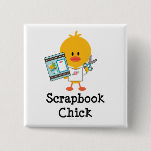 Scrapbookchicken knäppas knapp