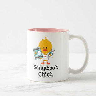 Scrapbookchickmugg Två-Tonad Mugg