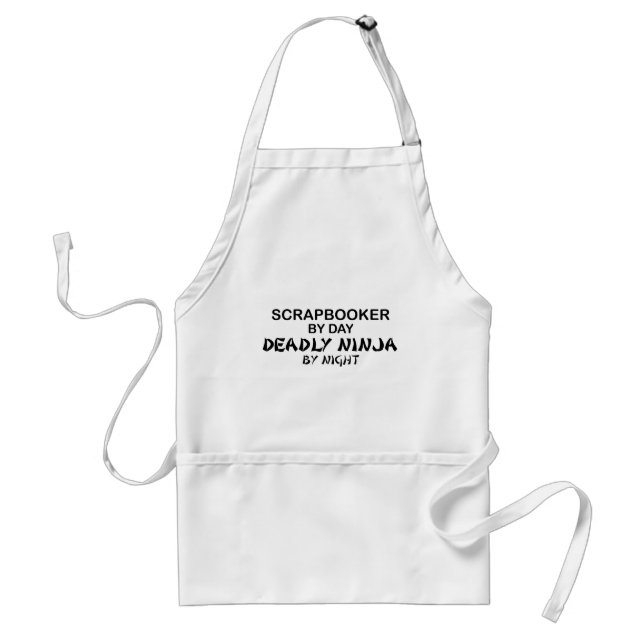 Scrapbooker dödliga Ninja vid natt Förkläde (Framsidan)