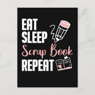 Scrapbooking Hobby Rolig Kreativ Scrapbok Älskare Vykort