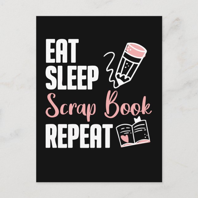 Scrapbooking Hobby Rolig Kreativ Scrapbok Älskare Vykort (Framsida)