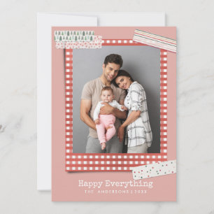 Scrapbooking Högtider   Gingham Ram fotobild Julkort