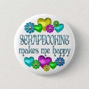Scrapbooking lycka knapp