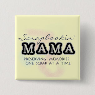 Scrapbooking mammaTshirts och gåvor Knapp