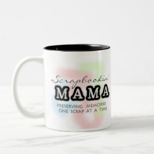 Scrapbooking mammor Två-Tonad mugg