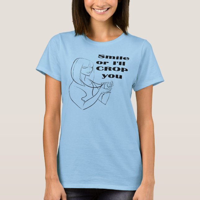 scrapbooking Tshirt Tee (Framsida)