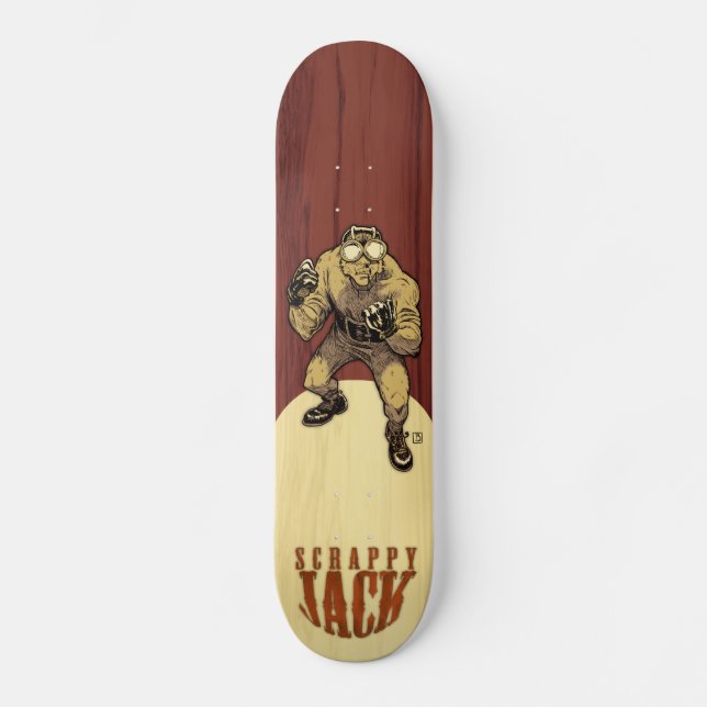 Scrappy Jack Skateboard Bräda 20 Cm (Framsida)