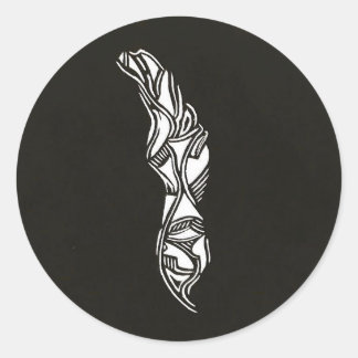 Scratch Board Runt Klistermärke