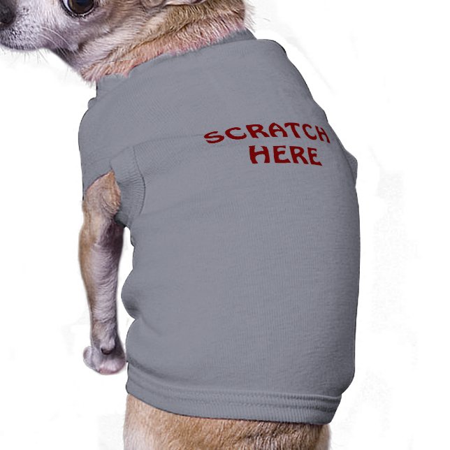 SCRATCH HÄR HUSDJURSTRÖJA (Baksidan)
