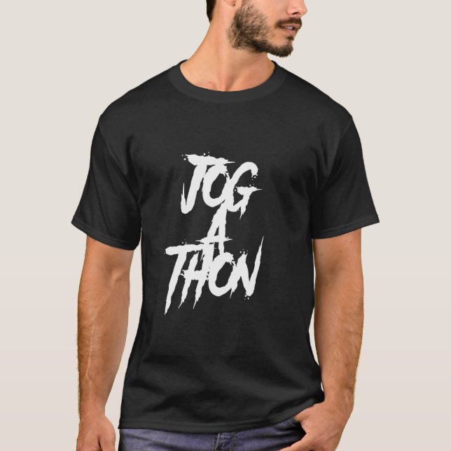 Scratch Jog-A-Thon Matchande Klass Minimalistisk K T Shirt (Framsida)