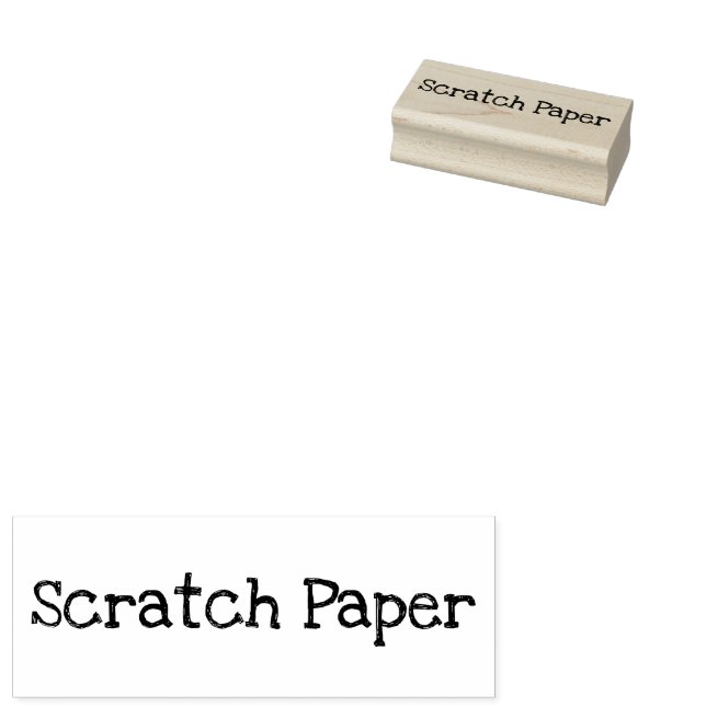Scratch Papper etikett Rubber Stamper Stämpel (Stämplad)