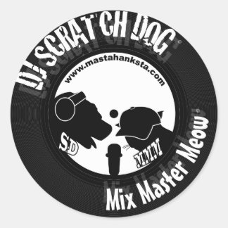 Scratchdog Hanksta Sticker Runt Klistermärke