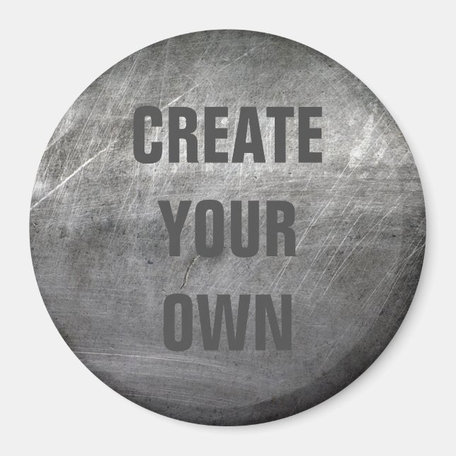 Scratched Brushed Metall Struktur Magnet (Framsidan)