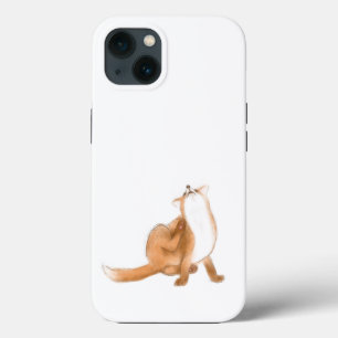 Scratching fox
