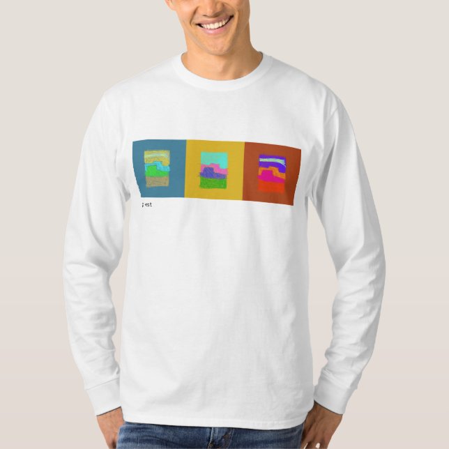 Scratchy ButtesTriptychT-tröja T Shirt (Framsida)