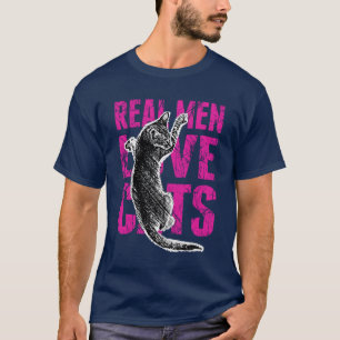 Scratchy stil för verkliga manarkärlekkatter tee